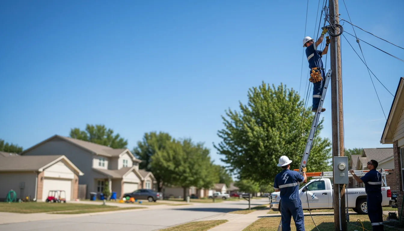 Residential electrician providing installation services in Hines, MN